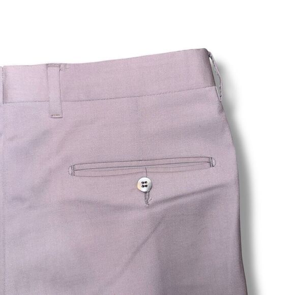 Luciano Carreli Angelico Super 130s Dress Pleated Trouser Pants 34/30 - Picture 9 of 10